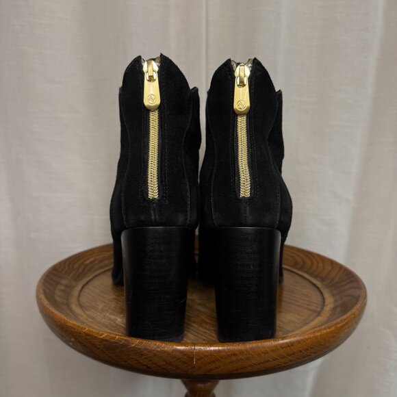 Adrienne Vittadini Abby Black Suede Ankle Boot Size 9.5 - Picture 2 of 6
